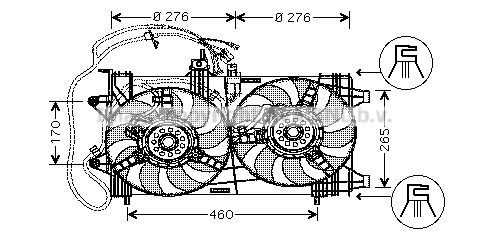 AVA QUALITY COOLING Ventilaator,mootorijahutus FT7518